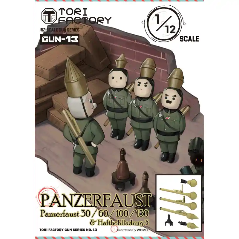 Authentique Tori Factory GUN-13 Panzerfaust 60/100 - Hafthohlladung 3.5