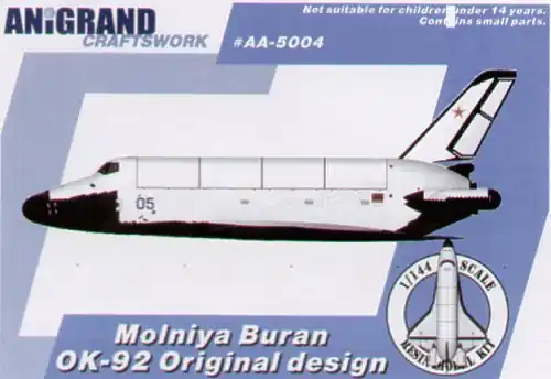 Petit Prix Anigrand Craftswork AA5004 Molniya Buran OK-92 - Original Design