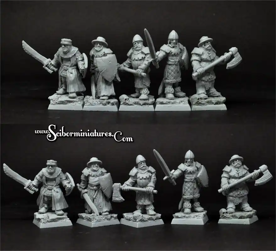 Scibor Monstrous Miniatures 28FM0657 Veterans - 5 Miniatures Set Meilleur Choix