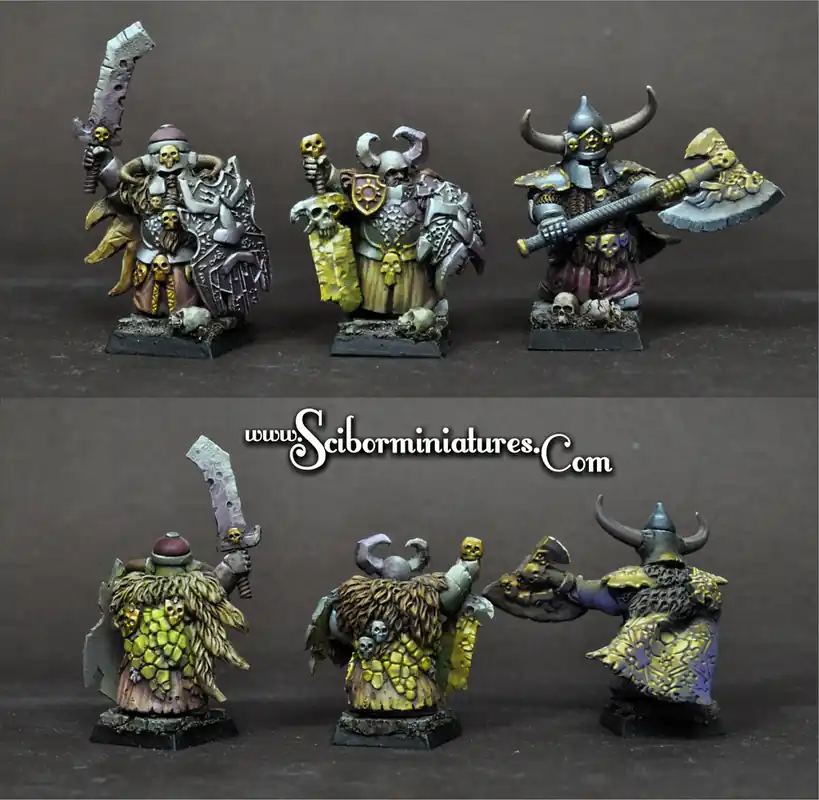 Scibor Monstrous Miniatures 28MA0105 Evil Dwarves Lords - Set 1 Meilleur Prix