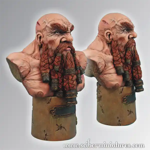 Scibor Monstrous Miniatures BUST0005 Dwarf Warrior Bust Promotion Saisonnière