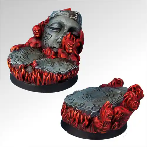 Scibor Monstrous Miniatures BRHE0023 Straight from Hell 40 mm round bases set 1 (2 pcs) Affaire À Saisir
