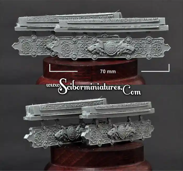 Scibor Monstrous Miniatures CPWO0092 Wolf Decorated Plates set 3 (2 pcs) Seulement Aujourd'hui