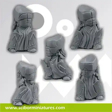Scibor Monstrous Miniatures CPAR0108 Spartan SF Armours Set (5 pcs) Nouvelle Collection