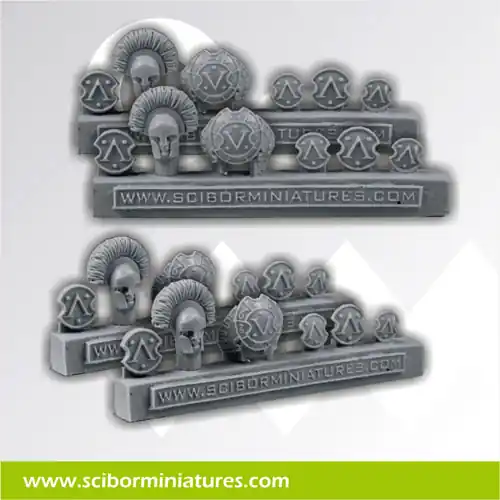 Scibor Monstrous Miniatures CPAS0049 Spartan Accessories set 1 (12 pcs) Marque