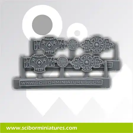 Vente Flash Scibor Monstrous Miniatures CPCE0117 Celtic Small Plates 1 (6 pcs)