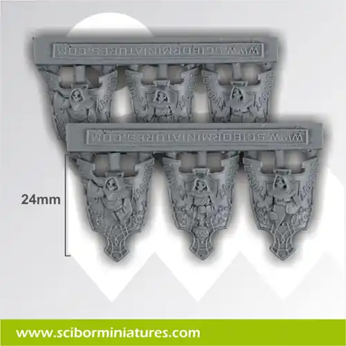 Vente Flash Scibor Monstrous Miniatures CPSH0080 Angels Shields (6 pcs)