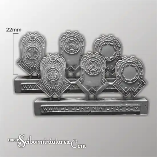 Scibor Monstrous Miniatures CPSH0227 Dwarven Veterans Shields set 2 (6 pcs) Prix Promo
