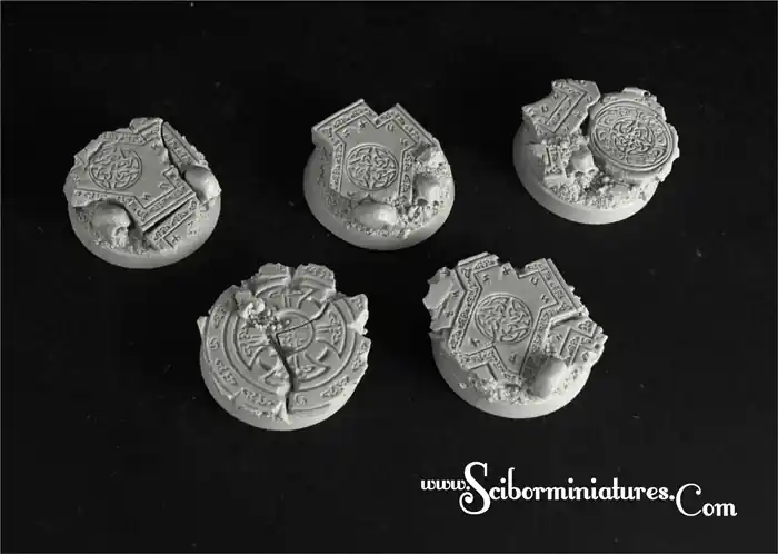Certifié Scibor Monstrous Miniatures BRCE0043 Celtic Ruins 25mm round bases 1 (5 pcs)