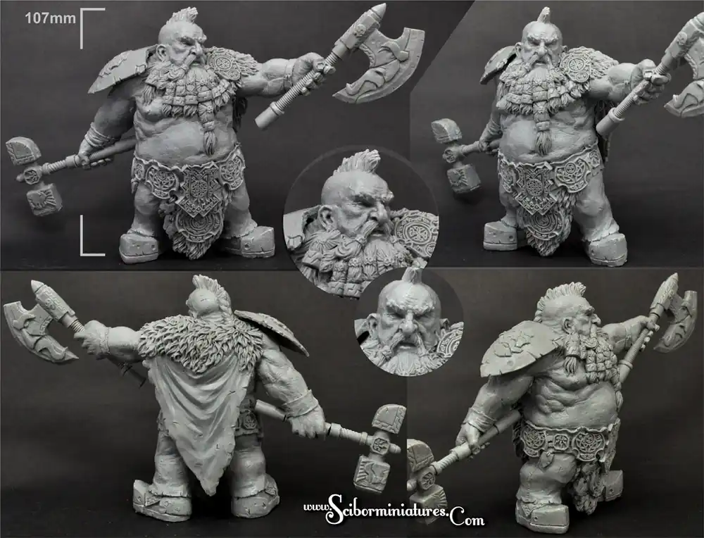 Scibor Monstrous Miniatures 54FM0041 Dwarf Asgrim Jusqu'à Épuisement Des Stocks