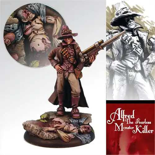 Certifié Scibor Monstrous Miniatures 54FM0006 Alfred The Fearless Monster Killer