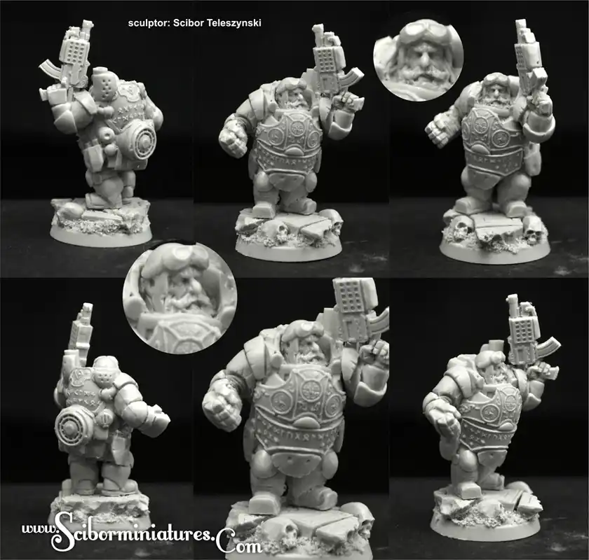 Scibor Monstrous Miniatures 28SF0156 SF Dwarf Veteran 1 Prix Bas
