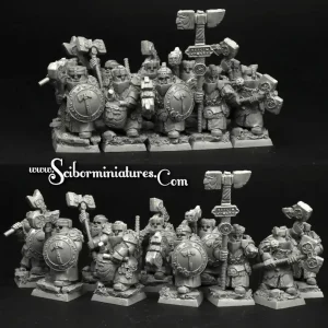 Achat Immédiat Scibor Monstrous Miniatures 28FM0341 Dwarves Hammerers Veterans 10 miniatures 10
