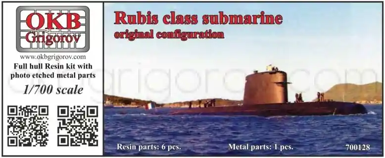 OKB Grigorov N700128 Rubis class submarine, original configuration Offre Exclusive