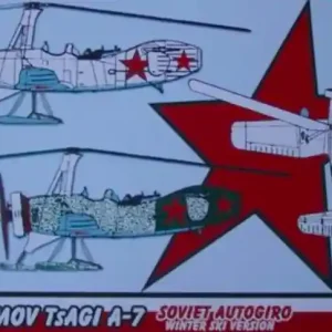 Kora Models 72142 TsAGI Kamov A-7 Soviet autogiro ski version NT Offre Limitée