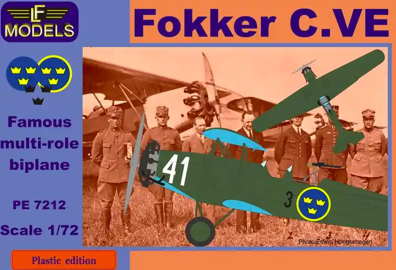 Acheter En Ligne LF Models PE7212 Fokker C.VE Sweden Bristol Mercury