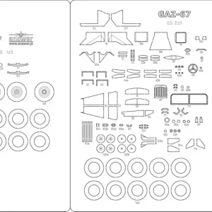 Answer KH-07-2024-SZK GAZ-67B - Laser Cut Frames, Details Achat Immédiat