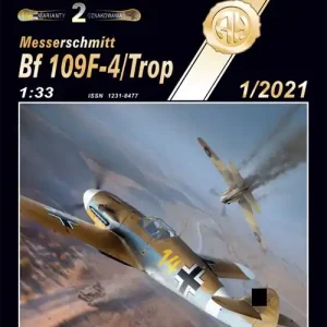 Commander Maintenant Haliński KA-SET-1-2021 Messerschmitt Bf 109F-4/Trop - Niemiecki Myśliwiec (Model Z Wręgami Wyciętymi Laserem)