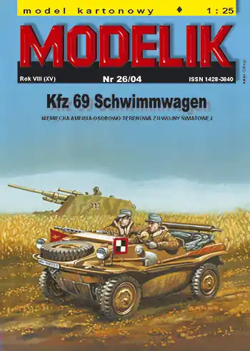 Quantité Limitée Modelik 26_04 SCHWIMMWAGEN GERMAN PASSENGER TERRAIN AMPHIBIAN FROM W.W. 2ND