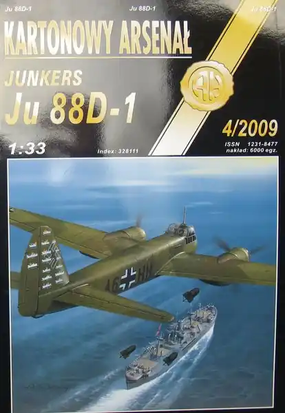 Jusqu'à Épuisement Des Stocks Haliński KA-4-2009 Junkers Ju 88D-1 - German Bomber