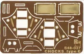 Part S48-037 Chocks type C-modern aircraft Bon Marché