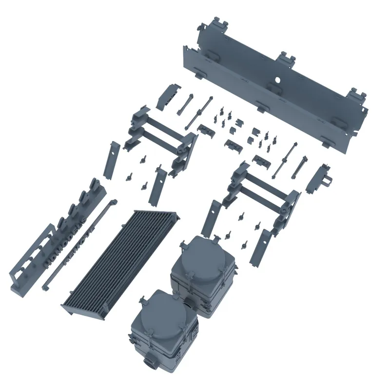 NEW! HD Models 35330 M4A1 (76) Sherman Late - Rear Hull Super Details Set (for Takom Kits - Adaptable also to Italeri / Dragon & Tasca Kits) Offre Spéciale