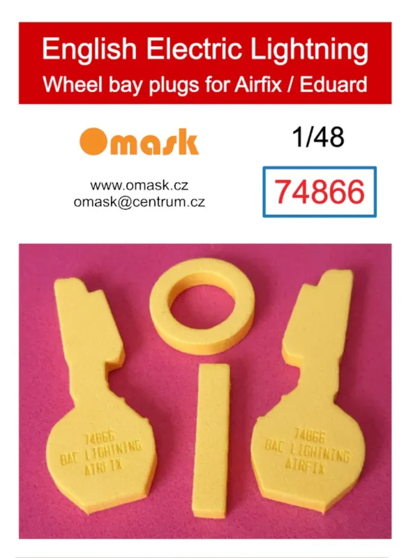 Omask 74866 English Electric Lightning Wheel Bay Plugs (For Airfix/Eduard) Usine Directe