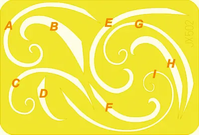 Promotion Eduard JX502 Spinner spirals 1/32