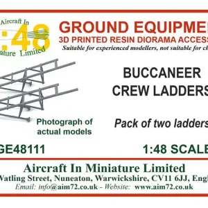 Aircraft In Miniature Ltd GE48111 Buccaneer - Crew Ladders (2 in pack) Authentique