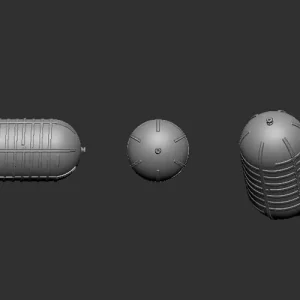 Firma49 L002-48 Set of Oxygen Tanks for US WWII Bombers Retour Gratuit