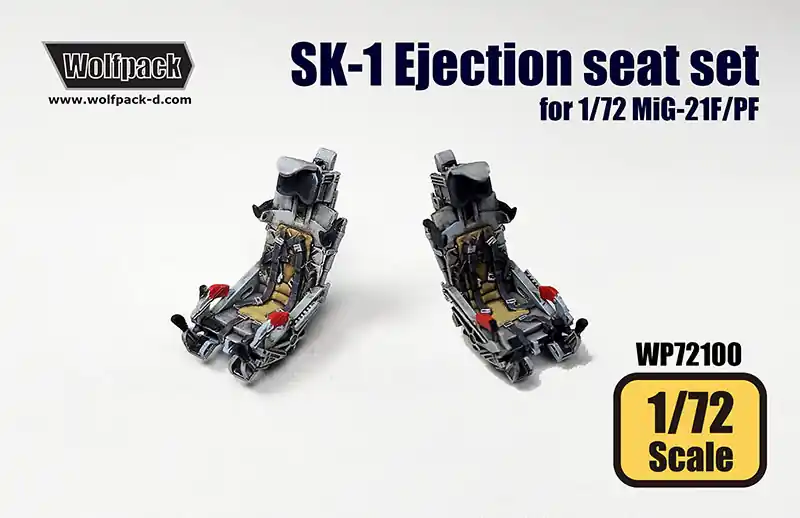 Wolfpack Design WP72100 MiG-21 F/PF - SK-1 Ejection Seat Set (for Revell and Eduard Kits) Top Vente