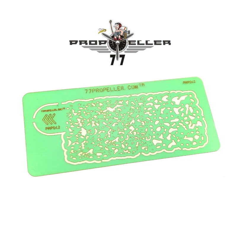 77propeller 042 Airbrush Template - Airbrush stencils for spraying fine details Retour Gratuit