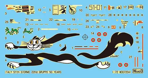 Achat Immédiat WandD STUDIO WDD72041 Italian Air Force 50th Anniversary of F-104S Cat and Mice