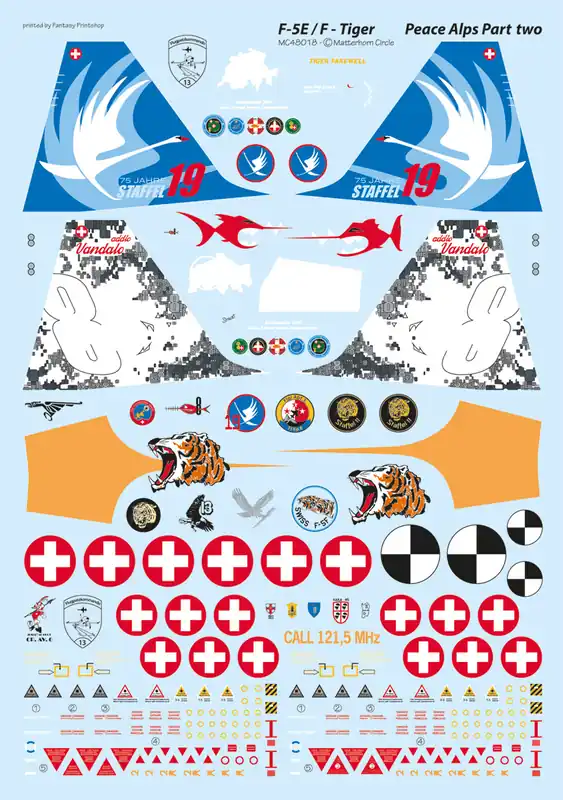 Matterhorn Circle MC48018 Northrop F-5 E/F Tiger - Peace Alps Part 2 Offre Exclusive