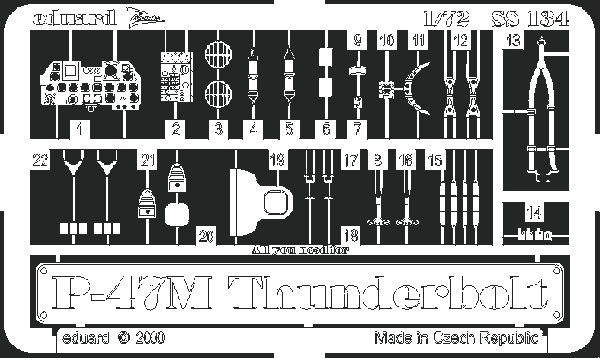Commande En Gros Eduard SS134 P-47M Revell