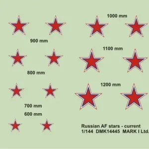 Mark I Decals DMK14445 Russian Modern Air Force Stars (2 sheets) Seulement Aujourd'hui