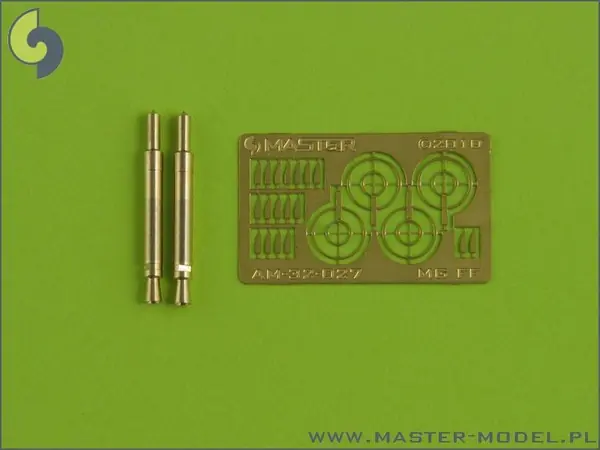 Master AM-32-027 German aircraft autocannon MG FF - turned barrels and etched sights (2pcs) Quantité Limitée