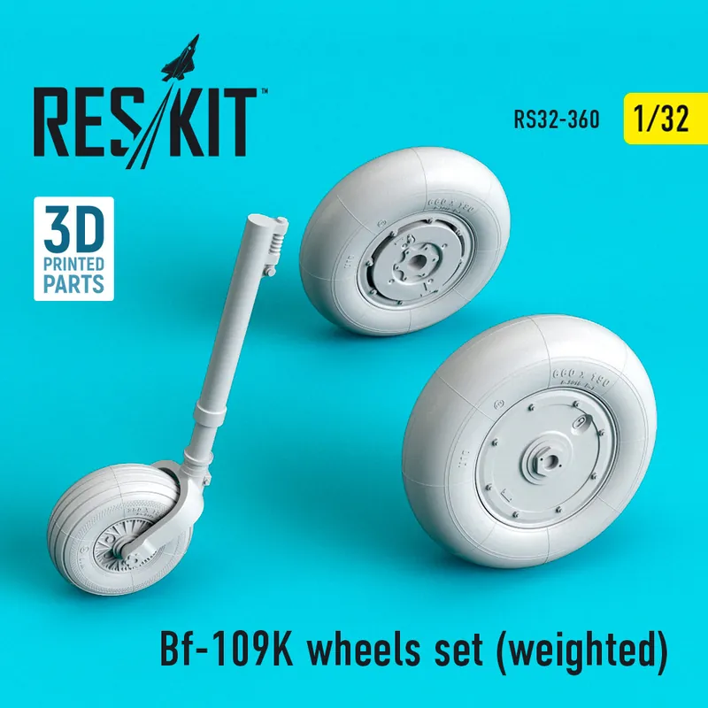Haute Qualité DISCONTINUED RES/KIT 32-0360 Bf-109K wheels set (weighted)