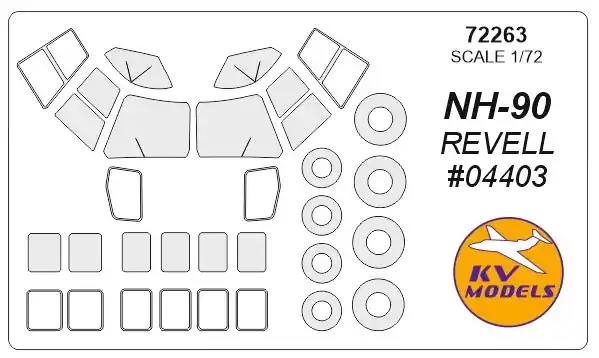 Expédié Aujourd'hui KV Models 72263 NH-90 (REVELL) + wheels masks
