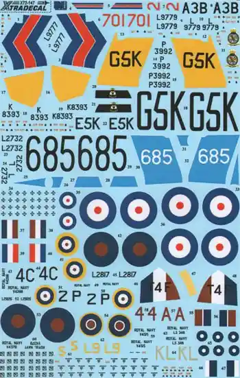 Xtradecal 72147 Fairey Swordfish Mk.I Part 2 (11 schemes) Dernier Modèle