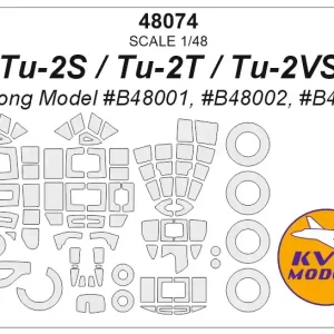 KV Models 48074 Tu-2S / Tu-2T / Tu-2VS (Xuntong Model B48001, B48002, B48003) + wheels masks Prix Promo