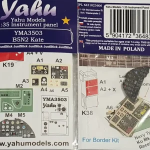 Yahu Models A3503 Nakajima B5N2 Kate - Instrumet Panel (for Border Mode Kits) Top Vente