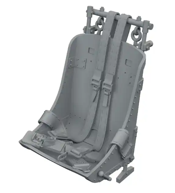 Authentique Eduard 6481155 Republic P-47 D Razorback - Seat with Intergral Seat Belts (for MiniArt Kits / 3D-Printed)