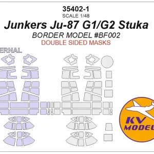 KV Models 35402-1 Junkers Ju-87 G1/G2 Stuka (Border Model BF002) - Double Sided Commander Maintenant