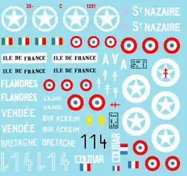 Star-Decals 35-C1351 FFI 1. Captured German Tanks. PzKpfw IV H Late , SdKfz 251 D, Panzerwerfer 42, Tiger I , JgPz 38(t) Hetzer. Produit De Marque
