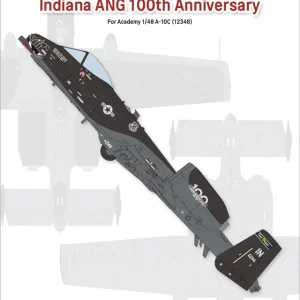 Certifié DEF Model JD48006 USAF A-10C ‘Indiana ANG 100th Anniversary’ (For Academy 12348)