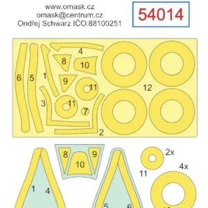 Top Vente Omask 54014 Republic P-47 Bubbletop Masks (for Tamiya kits)