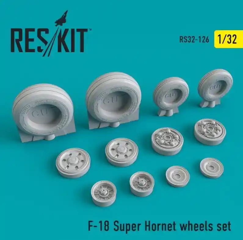 Meilleure Vente DISCONTINUED RES/KIT 32-0126 F-18 Super Hornet wheels set