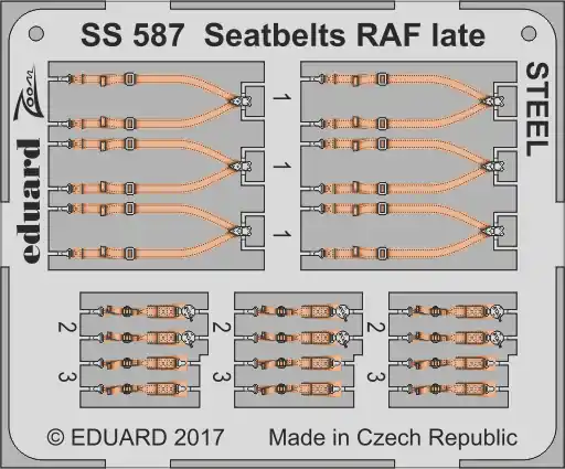 Meilleure Vente Eduard SS587 Seatbelts RAF late STEEL