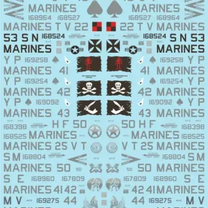 Achat Immédiat Flying Leathernecks 48019 Bell AH-1Z Marine Skid Kid Zulu‘s Part 1 (for Kittyhawk kits)